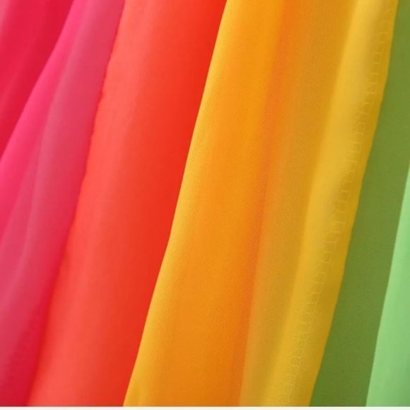 Rainbow Chiffon Sheath Sun Dress (12m-5T) - Picture 3 of 8